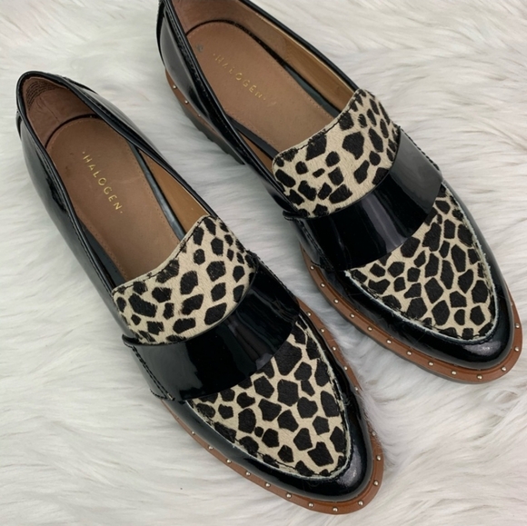 Halogen Animal Print Calf Hair “Emily” Loafer - Picture 2 of 8